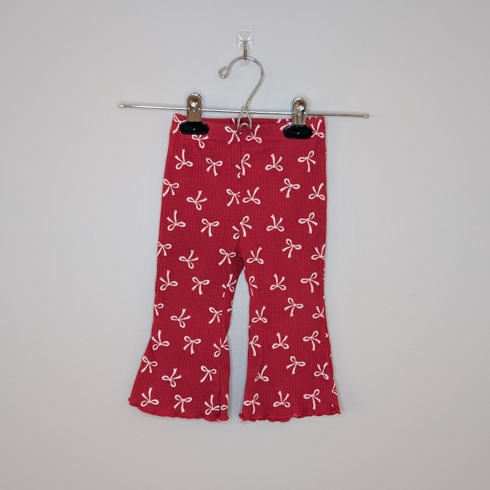 💙 2 for 15 💙 Lila & Jack Ribbed Flare Bow Leggings